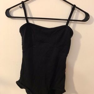 Yumiko Leotard Denise Black Microfiber